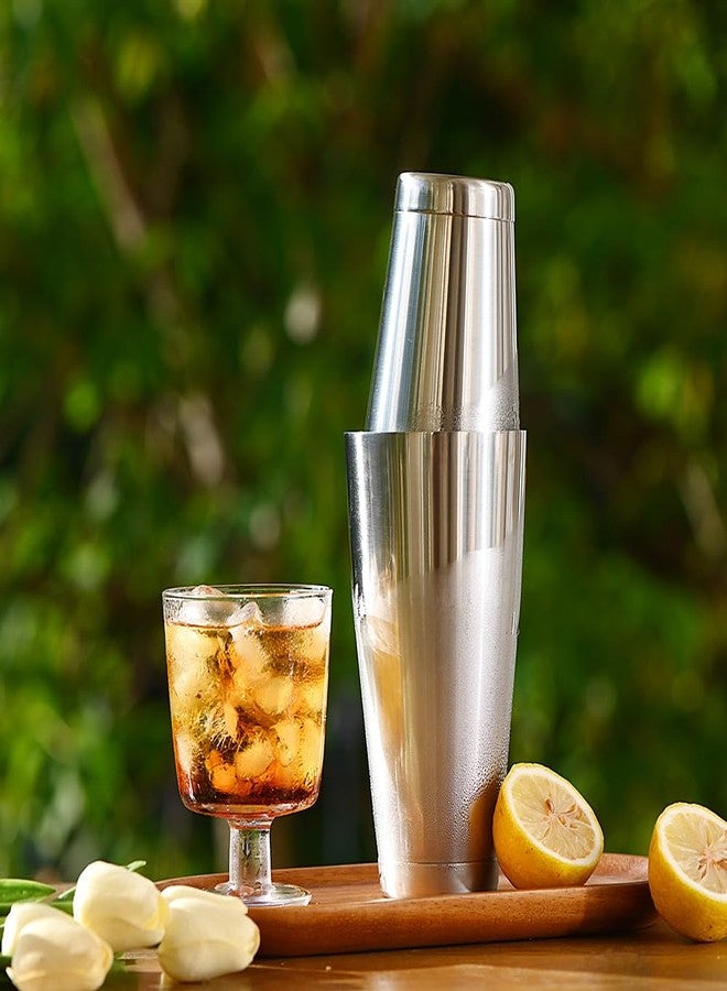 Etens Bulk Commercial Cocktail Shakers 6pc Set, Professional Boston Shakers, Weighted Cocktail Shaker Tins for Bartending - Stainless Steel Bar Shaker Set for Restaurants & Bars - Silver - Image 2